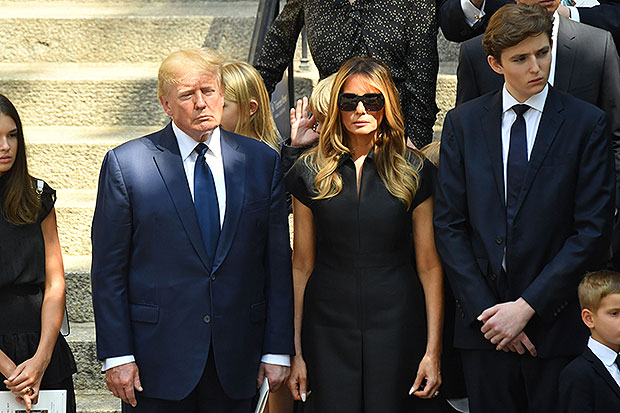Barron, Donald, and Melania Trump