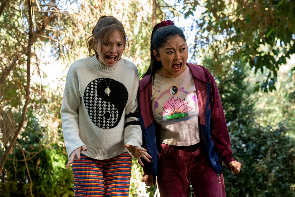 Boo, Bitch. (L to R) Zoe Margaret Colletti as Gia, Lana Condor as Erika in episode 101 of Boo, Bitch. Cr. Kevin Estrada/Netflix © 2022