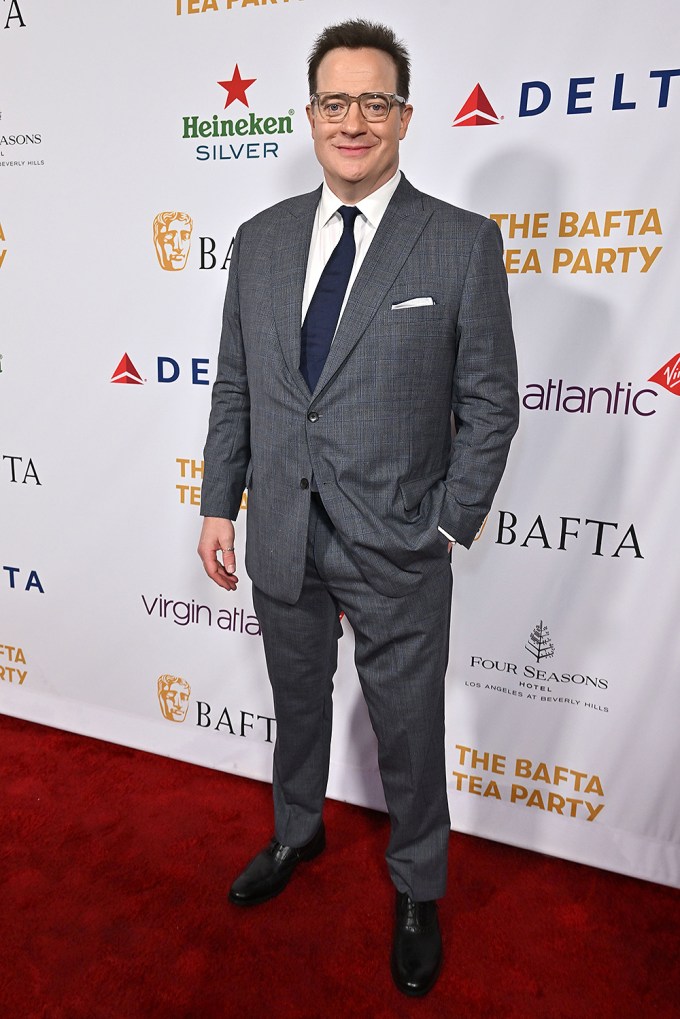 Brendan Fraser at the 2023 BAFTA Tea Party