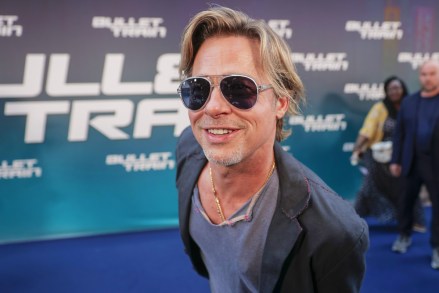 Brad Pitt chega para a estreia do filme 'Bullet Train' em Paris Bullet Train Premiere, Paris, França - 18 de julho de 2022