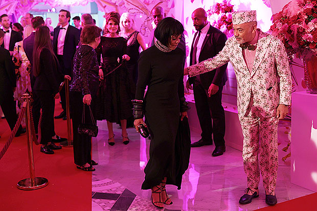 Janet Jackson Poses with Christian Louboutin at Rose Ball in Monaco