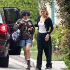 Jennifer Lopez is seen taking her daughter Emma to Jennifer Garners house - ** No YouTube or social media **