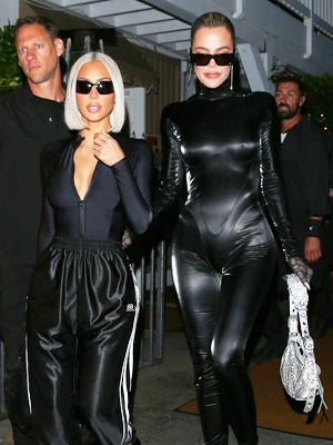 Khloe Kardashian's Black Latex Jumpsuit: Photos – Hollywood Life