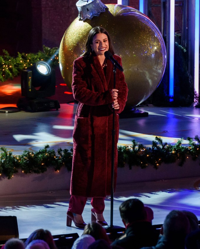 Lea Michele At The Rockefeller Center Christmas Tree Lighting