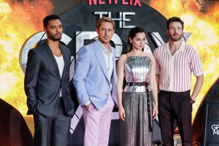 Rege-Jean Page, from left, Ryan Gosling, Ana de Armas and Chris Evans pose for photographers upon arrival at the screening of the film 'The Gray Man' in London
The Gray Man Screening, London, United Kingdom - 19 Jul 2022