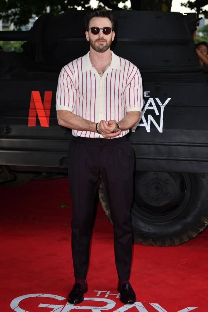 Chris Evans At The London Premiere