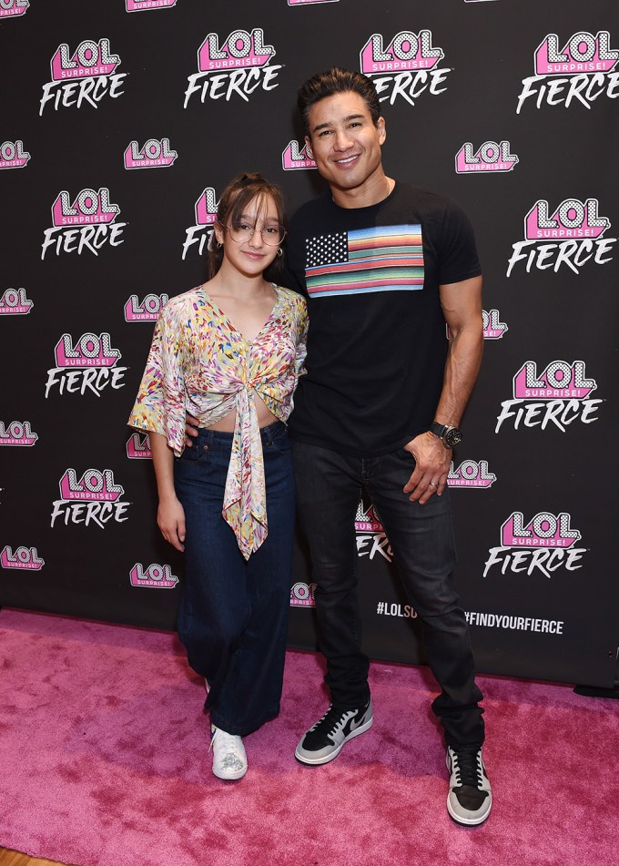 Mario Lopez and his daughter, Gia