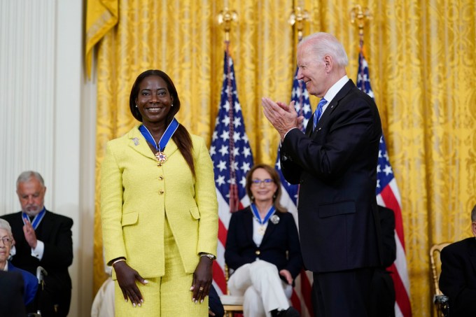 Nurse Sandra Lindsay Receives Her Presidential Medal Of Freedom