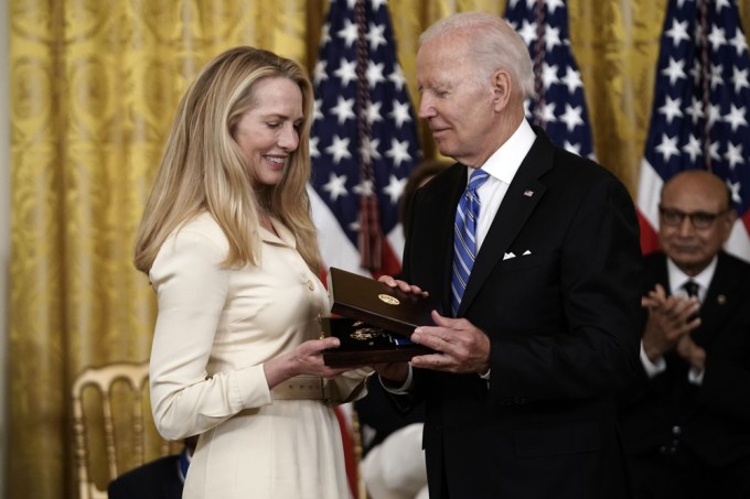 Laurene Powell Jobs Receives Her Husband’s Posthumous Presidential Medal Of Freedom