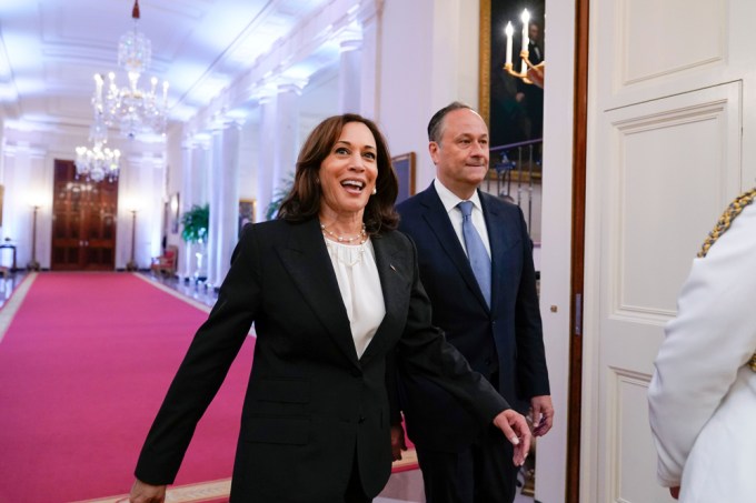 Kamala Harris Attends The Presidential Medal Of Freedom Ceremony