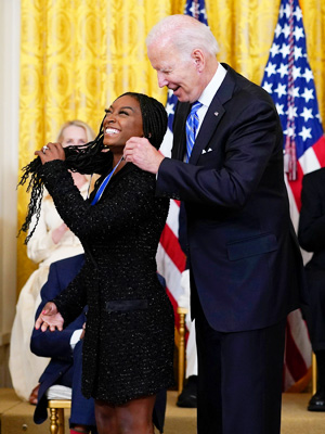 Simone Biles, Joe Biden