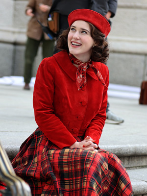 Rachel Brosnahan as Midge Maisel: See photos of the actress filming season 5 in honor of the premiere