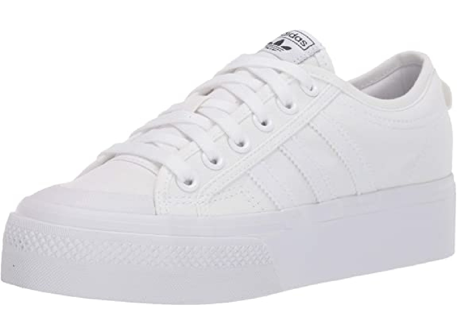 Plain white sneaker.