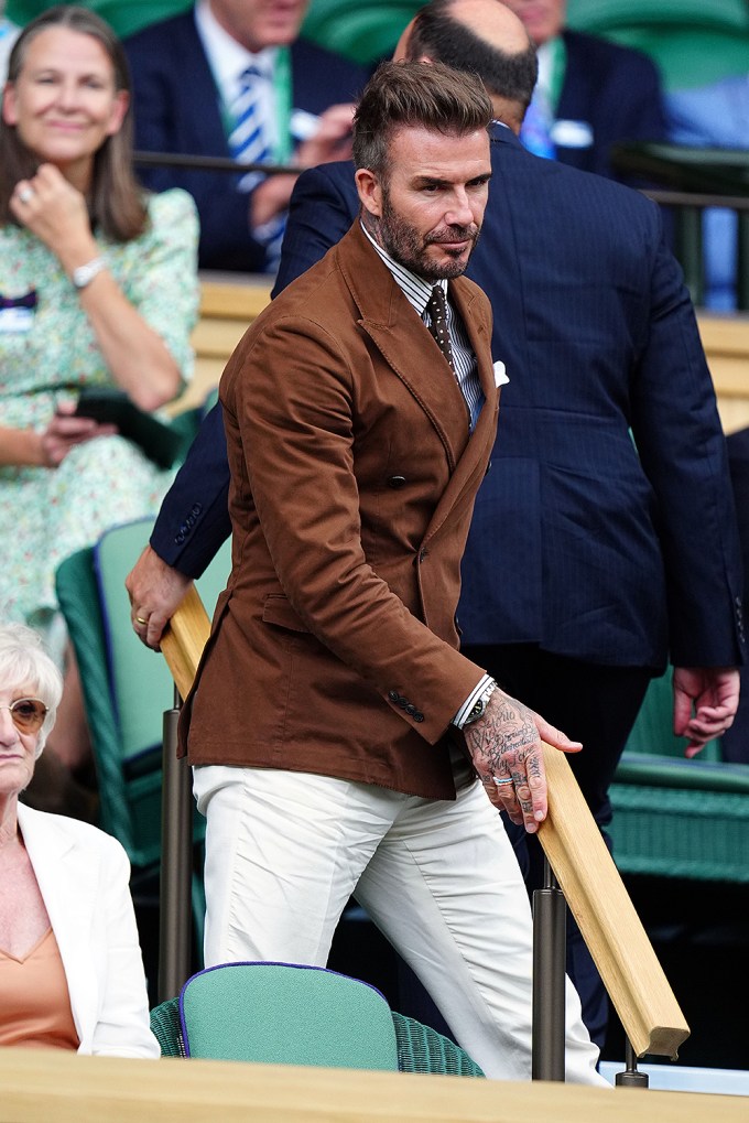 David Beckham At Wimbledon
