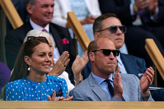 Prince William & Kate Middleton Watch The Men’s Quarterfinals