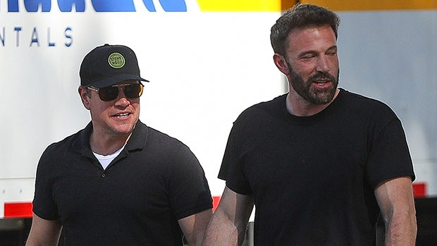 Ben Affleck & Matt Damon Reunite On The Set Of Nike Biopic: Photo