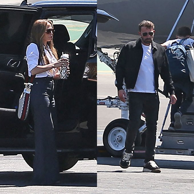 Jennifer Lopez & Ben Affleck Leave Los Angeles