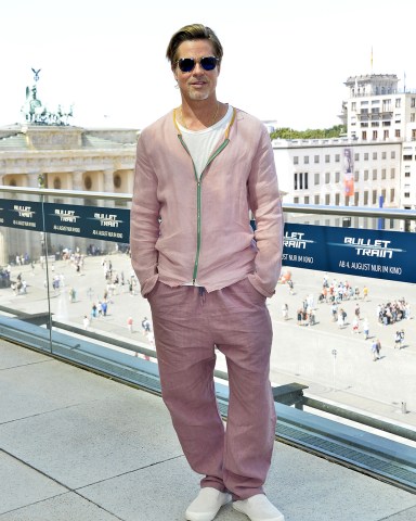 Brad Pitt 'Bullet Train' photocall, Berlin, Germany - 19 Jul 2022