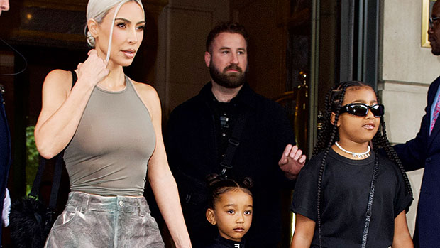 North and Chicago West Rock Balenciaga $3,000 Purse with Mom Kim K. in NYC