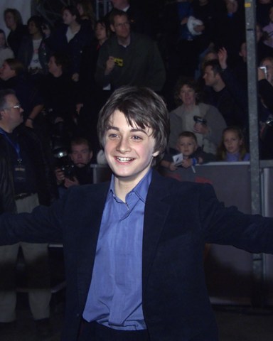 Actor Daniel Radcliffe, who stars as Harry Potter, arriving for the world premiere of the film 'Harry Potter and the Philosopher's Stone' at the Odeon Cinema in Leicester Square, London on
BRITAIN HARRY POTTER, LONDON, United Kingdom England