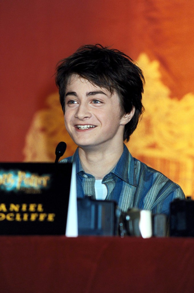Daniel Radcliffe At The 2002 ‘Harry Potter and the Chamber of Secrets’ Press Conference