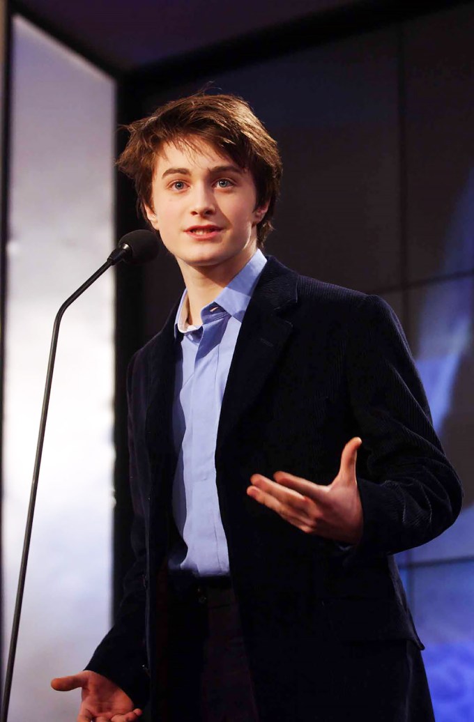 Daniel Radcliffe At The 2003 Evening Standard Film Awards