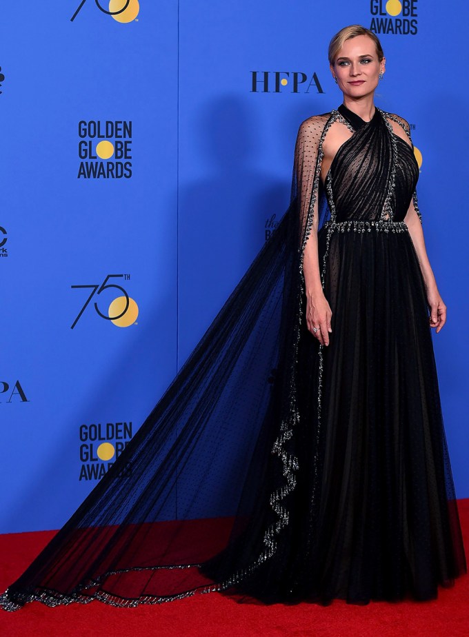 Diane Kruger At The 2018 Golden Globes
