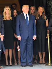 Donald Trump Melania Trump Ivanka Trump and Husband Jared Kushner Eric Trump and Donald Trump Jr saying the last good bye to Ivana Trump at Frank Campbell Funeral home in New York CityPictured: Donald Trump,Melania Trump,Ivanka Trump Eric TrumpRef: SPL5327612 200722 NON-EXCLUSIVEPicture by: Elder Ordonez / SplashNews.comSplash News and PicturesUSA: +1 310-525-5808London: +44 (0)20 8126 1009Berlin: +49 175 3764 166photodesk@splashnews.comWorld Rights, No Poland Rights, No Portugal Rights, No Russia Rights