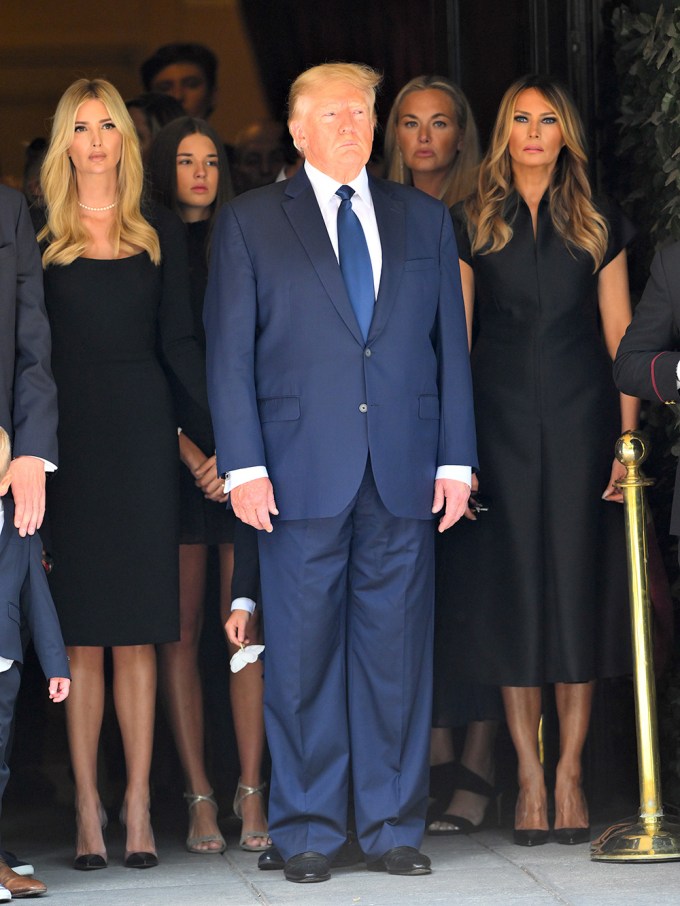 Donald Trump Attends Ivana’s Funeral