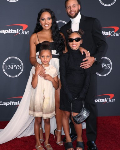 Ayesha Curry, Stephen Curry, Riley Elizabeth Curry and Ryan Carson Curry
ESPY Awards, Arrivals, Los Angeles, California, USA - 20 Jul 2022