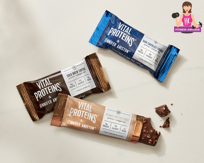 Best Snack – Vital Proteins & Jennifer Aniston Protein & Collagen Bar, $29.99, vitalproteins.com