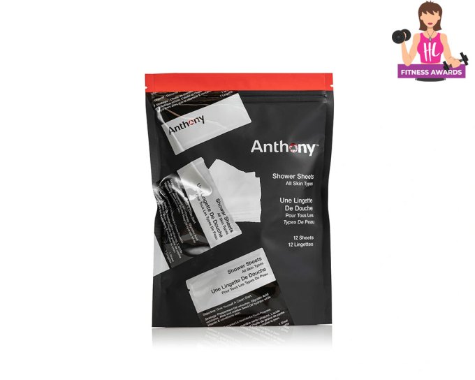 Best Gym Bag Essentials – Anthony Shower Sheets, $18, anthony.com