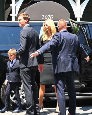 Ivanka Trump and Husband Jared Kushner Eric Trump and Donald Trump saying the last good bye to Ivana Trump at Frank Campbell Funeral Home in the Upper East Side in New York City

Pictured: Jared Kushner,Ivanka Trump
Ref: SPL5327594 200722 NON-EXCLUSIVE
Picture by: Elder Ordonez / SplashNews.com

Splash News and Pictures
USA: +1 310-525-5808
London: +44 (0)20 8126 1009
Berlin: +49 175 3764 166
photodesk@splashnews.com

World Rights, No Poland Rights, No Portugal Rights, No Russia Rights