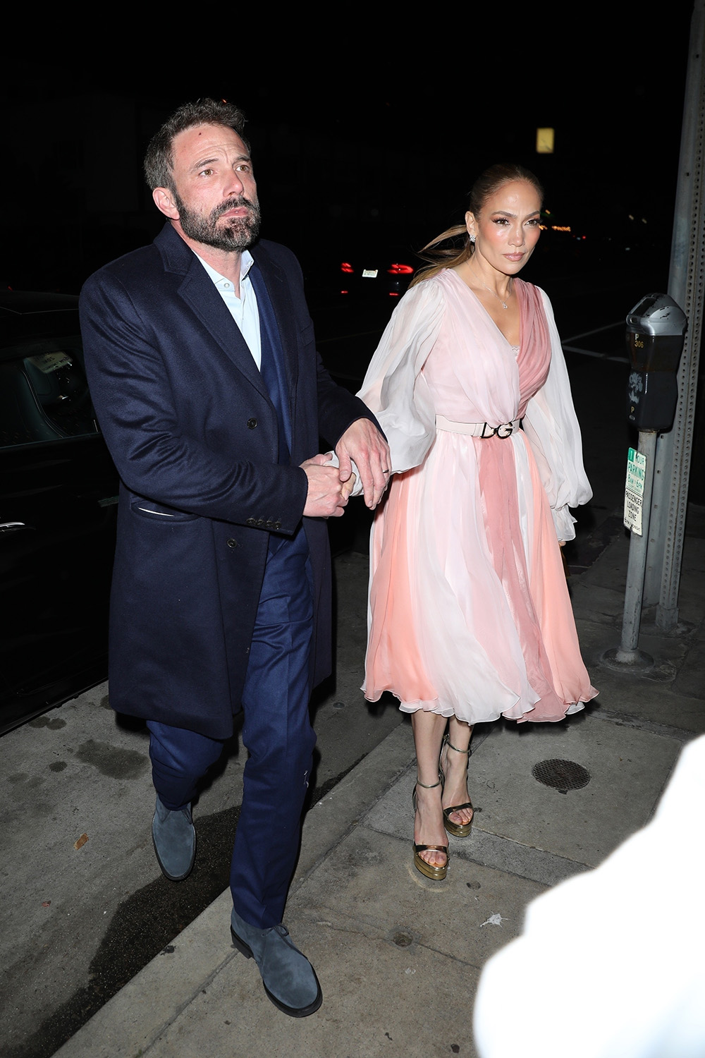 *EXCLUSIVE* Jennifer Lopez and Ben Affleck head to Giorgio Baldi for a romantic Valentine's Day dinner for two!