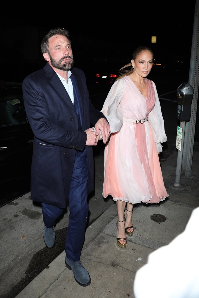 *EXCLUSIVE* Jennifer Lopez and Ben Affleck head to Giorgio Baldi for a romantic Valentine’s Day dinner for two!