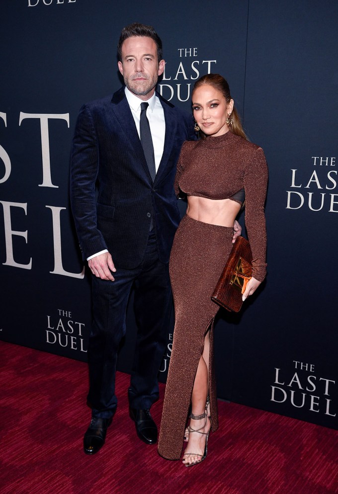 Ben Affleck & Jennifer Lopez At NYC Premiere Of ‘The Last Duel’
