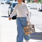 Jennifer Lopez is seen arriving at a dance studio in Los Angeles
