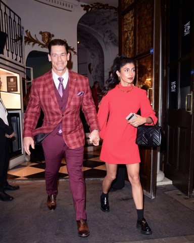 London, UNITED KINGDOM  - Hollywood star John Cena and Shay Shariatzadeh Pictured Leaving the gala performance featuring the new cast of "Cabaret" at the Kit Kat Club.Pictured: John Cena,  Shay ShariatzadehBACKGRID USA 15 JUNE 2023 BYLINE MUST READ: NIGHTVISION / BACKGRIDUSA: +1 310 798 9111 / usasales@backgrid.comUK: +44 208 344 2007 / uksales@backgrid.com*UK Clients - Pictures Containing ChildrenPlease Pixelate Face Prior To Publication*