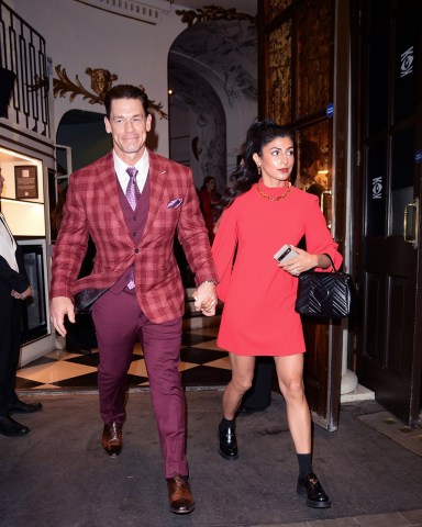 London, UNITED KINGDOM  - Hollywood star John Cena and Shay Shariatzadeh Pictured Leaving the gala performance featuring the new cast of "Cabaret" at the Kit Kat Club.

Pictured: John Cena,  Shay Shariatzadeh

BACKGRID USA 15 JUNE 2023 

BYLINE MUST READ: NIGHTVISION / BACKGRID

USA: +1 310 798 9111 / usasales@backgrid.com

UK: +44 208 344 2007 / uksales@backgrid.com

*UK Clients - Pictures Containing Children
Please Pixelate Face Prior To Publication*