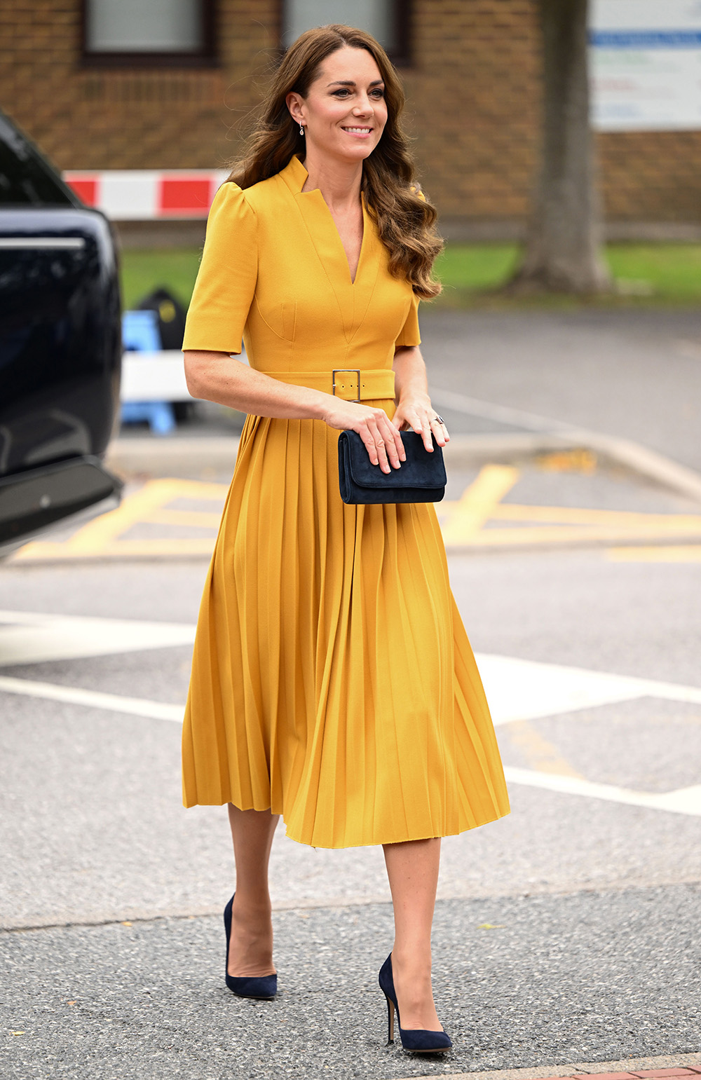 Catherine Princess of Wales
Catherine Princess of Wales visit to Royal Surrey County Hospital, Guildford, UK - 05 Oct 2022
The Princess of Wales will visit the Royal Surrey County Hospital's maternity unit to hear about the holistic support it provides to pregnant women and new mothers to ensure they receive the best possible care throughout and beyond their pregnancies. Wearing Karen Millen, High-Street brand