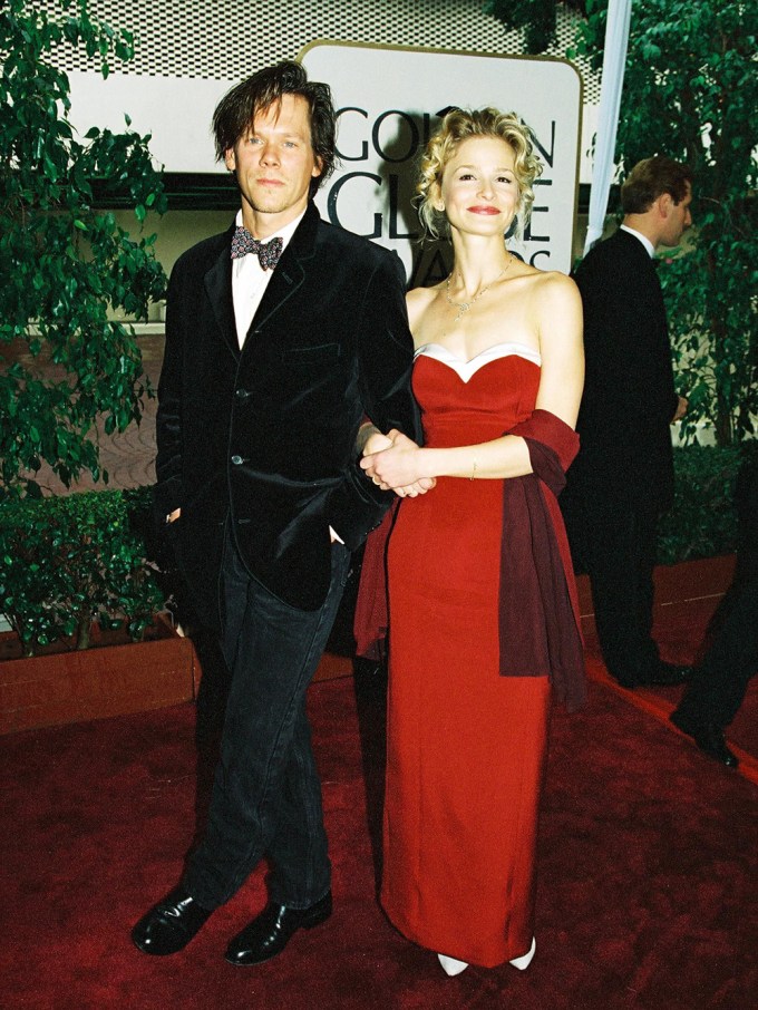 Kevin Bacon & Kyra Sedgwick at The 1996 Golden Globes