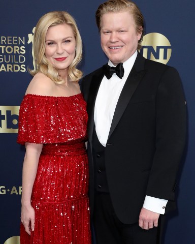 Kirsten Dunst and Jesse Plemons
28th Annual Screen Actors Guild Awards, Arrivals, The Barker Hangar, Santa Monica, Los Angeles, USA - 27 Feb 2022