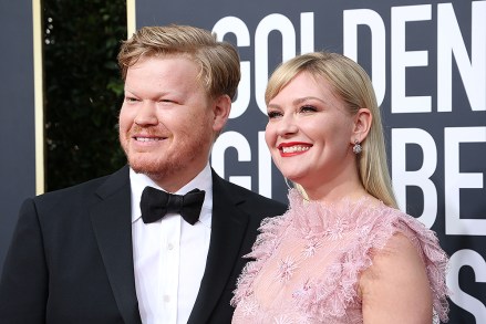 Jesse Plemons and Kirsten Dunst arrive at the 77th Annual Golden Globe Awards, Los Angeles, USA - January 5, 2020