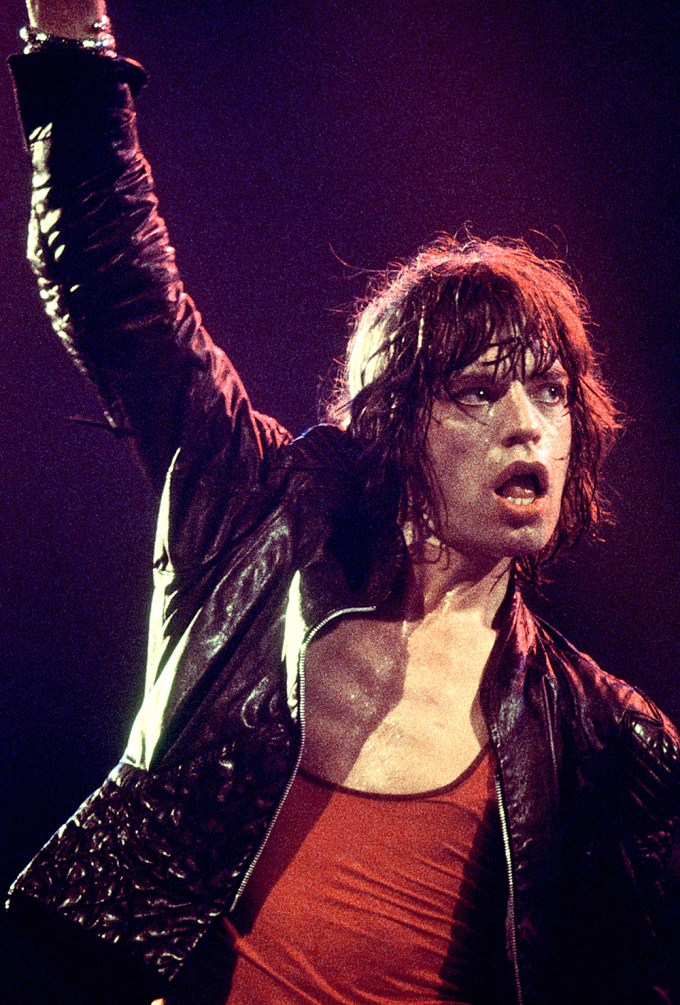 Mick Jagger On Stage In 1976