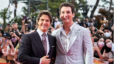 Tom Cruise and Miles Teller