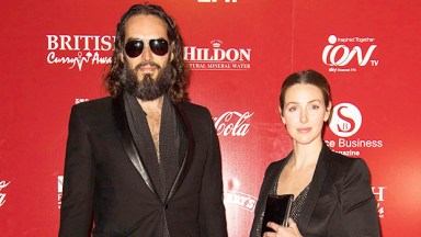 Russell Brand and wife Lauren Brand