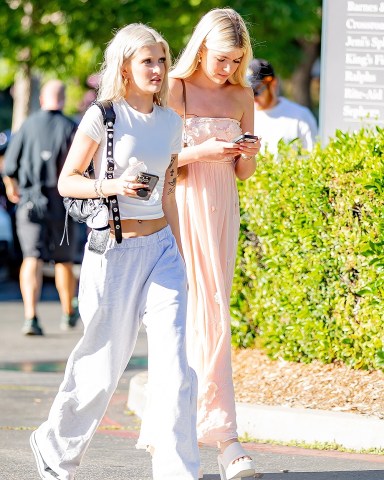 Calabasas, CA  - *EXCLUSIVE*  - Denise Richards and Charlie Sheen's daughters, Sam and Lola Sheen were seen starting the filming of a new reality series despite the start of the strikes which is shutting down filming and productions all over the world.Pictured: Sam Sheen, Lola SheenBACKGRID USA 15 JULY 2023 BYLINE MUST READ: IXOLA / BACKGRIDUSA: +1 310 798 9111 / usasales@backgrid.comUK: +44 208 344 2007 / uksales@backgrid.com*UK Clients - Pictures Containing ChildrenPlease Pixelate Face Prior To Publication*