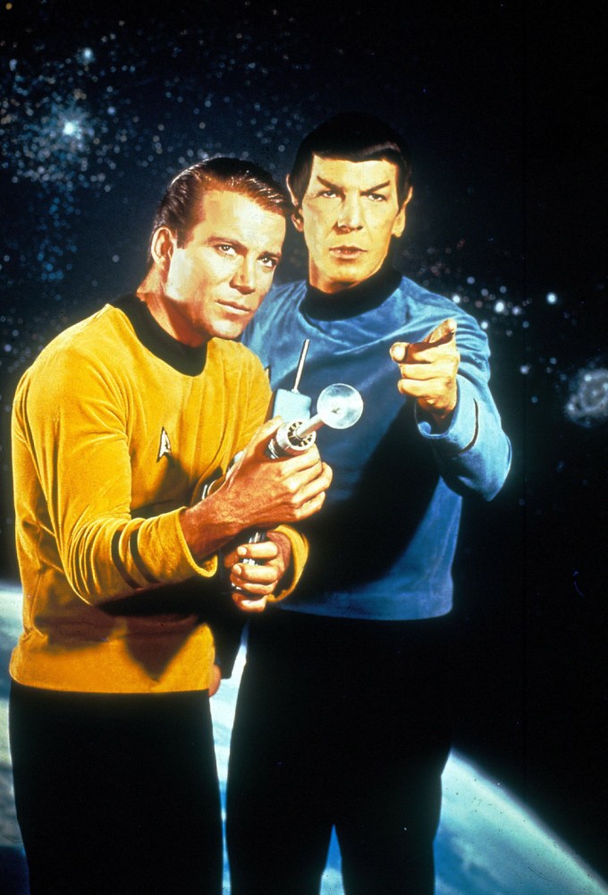 William Shatner and Leonard Nimoy in the show