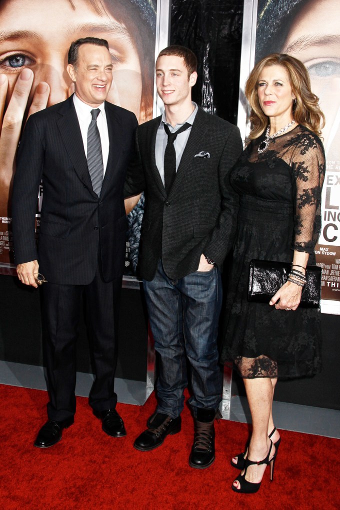 Tom & Chet Hanks With Rita Wilson In NYC