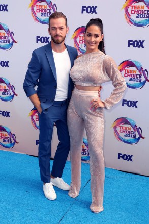 Artem Chigvintsev and Nikki Bella
Teen Choice Awards, Arrivals, Los Angeles, USA - 11 Aug 2019